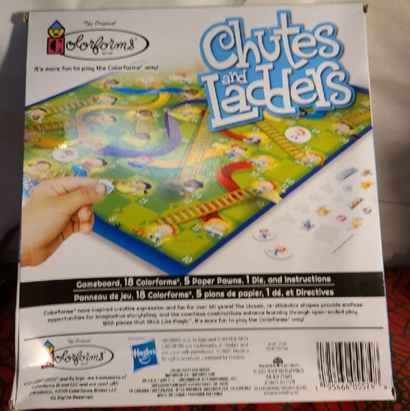 Toys | Colorforms Hasbro Mini Board Game Chutes And Laddersaz | Poshmark